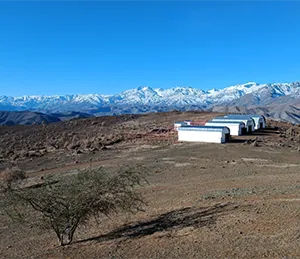 Les Andes sous la neige